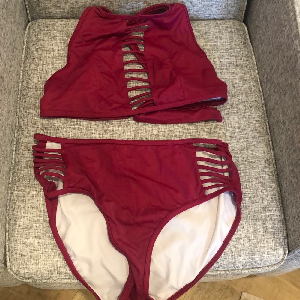 Sexy high neck bikini